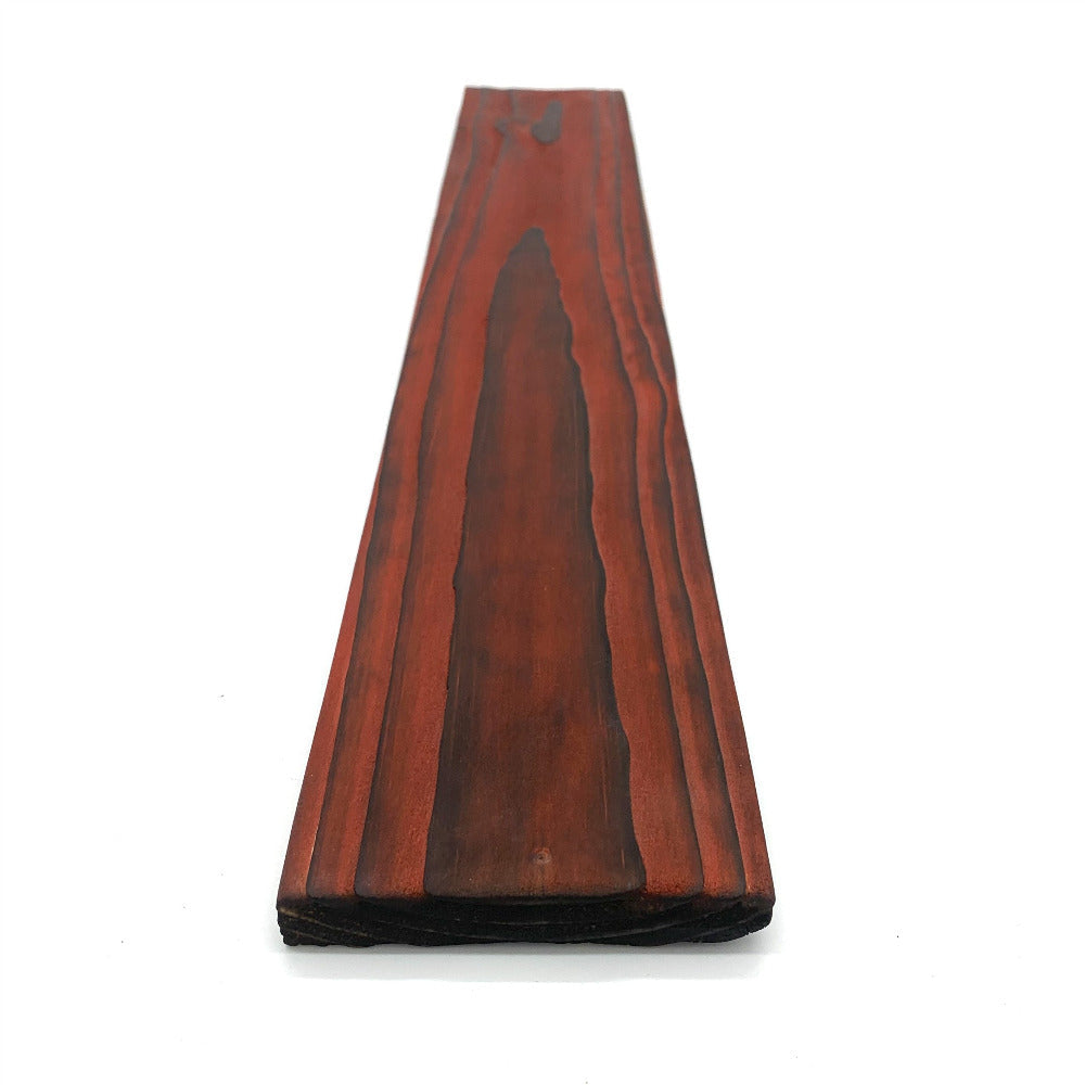 Red dyed pallet wood, also available in blue, green, yellow and others