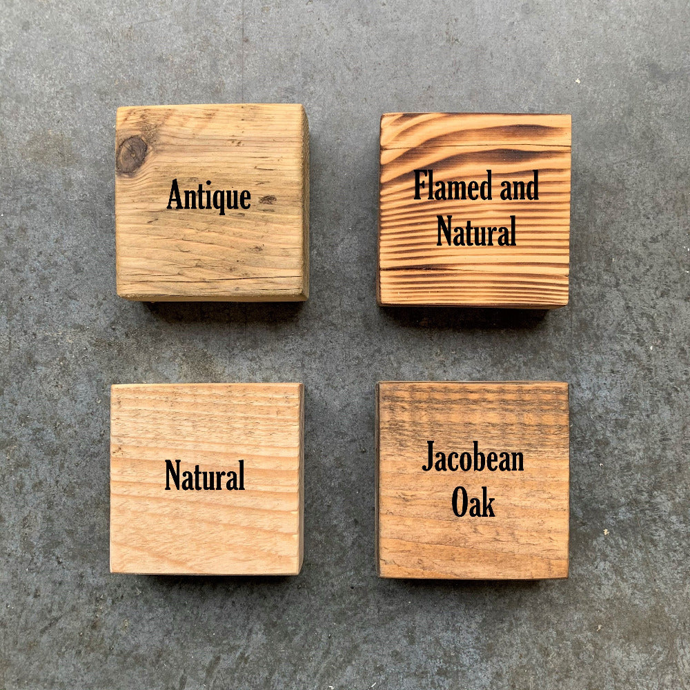 The Scaff Shop tea lights in four wonderful danish oil finishes
