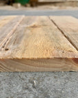 Pallet wood new, unsanded, end profile