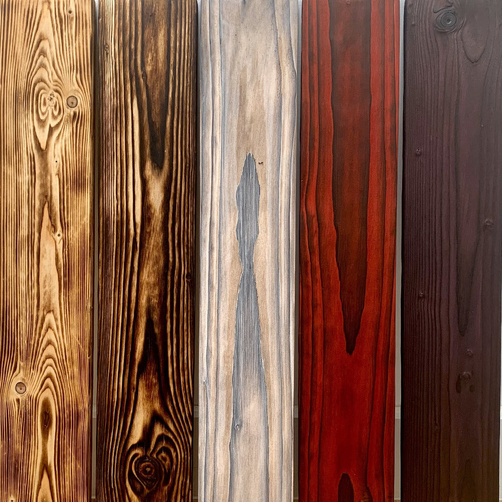 New Pallet Wood in a variety of colours and stains