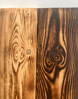 Pallet wood in light or dark stain for internal or external cladding