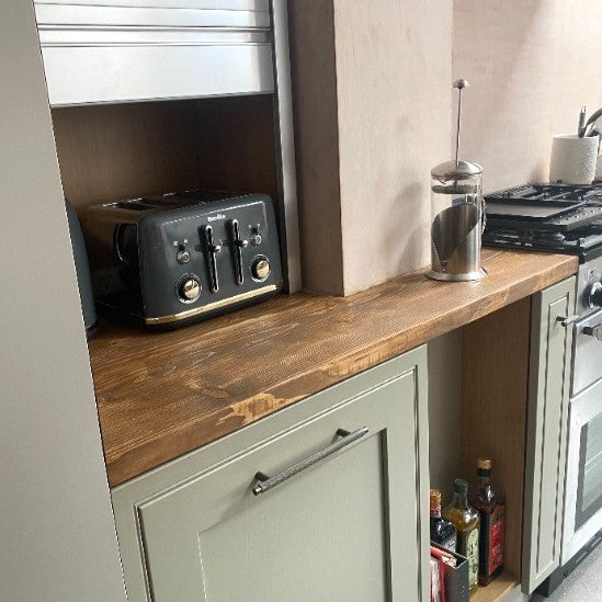 Kiln Dried Boards from Scaffolding used to make kitchen counter top