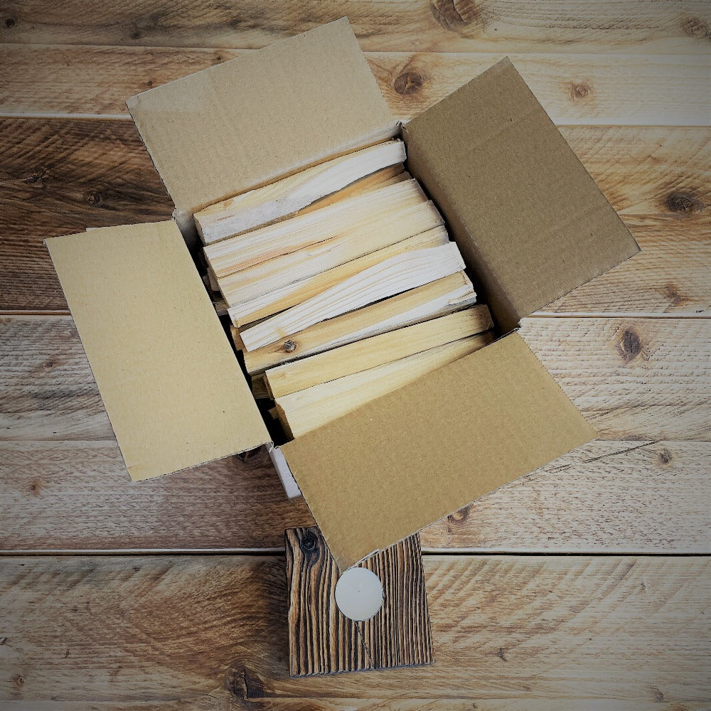 The Scaff Shop kindling in a box