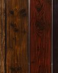 Reclaimed Scaffold Boards sanded and styled with colours, charred finished and more
